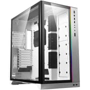 LIAN LI O11 Dynamic XL ROG Certificated Tempered Glass Front & Left Side w/ ARGB Front Bar - White product image