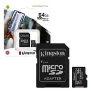 Kingston SDCS2/64GB CCanvas Select Plus microSDXC Card Up to 100MB/s A1 Class 10 UHS-I with Adapter product image