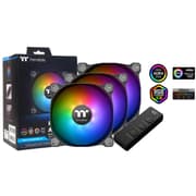 Thermaltake Pure 12 (3-Fan Pack) ARGB Sync/Analog Controller TT Premium Edition PWM Case/Radiator Fan - Black product image