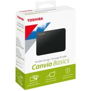 Toshiba Canvio Basics 2TB USB C Portable Hard Drive Support Windows & MAC - Black product image