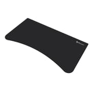 Arozzi Arena Ultrawide Curved Gaming and Office Desk with Full Surface Water Resistant Desk Mat - Pure Black border product image