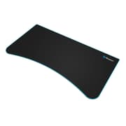 Arozzi Arena Ultrawide Curved Gaming and Office Desk with Full Surface Water Resistant Desk Mat - Blue border product image