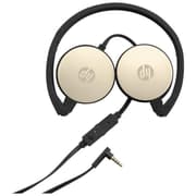 HP 2800 Silk Gold Headset with In Line Mic for Handsfree 3.5mm Foldable Cable Control Volume Computer PC Smartphone Tablet product image