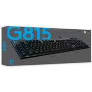 Logitech G815 Lightsync RGB Low-Profile GL Tactile Mechanical Gaming Keyboard, US English Layout - Black product image