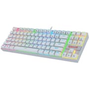 Redragon K552 KUMARA 87 Keys Mechanical Gaming Keyboard RGB LED Backlit Wired Anti-Dust Proof Blue Switches - White product image