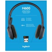 Logitech Over-The-Head Wireless Headset H600 USB - Black product image