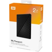 WD 2TB My Passport Portable External Hard Drivew/ backup software & Password Protection - Black product image