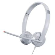 Lenovo 100 Stereo Wired Analog 3.5mm On Ear Headphones with Mic - Cloud Gray product image