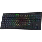 Redragon K621 Horus TKL RGB Mechanical Wire & Bluetooth & Wireless Low Profile Linear Red Switch - Black product image