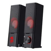Redragon Orpheus GS550 PC Gaming Speakers 2.0 Channel Stereo Sound Bar Quality Bass and Decent Red Backlit USB Powered w/ 3.5mm Cable product image