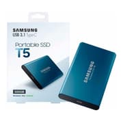 Samsung 500GB T5 USB 3.1 Type C Portable External SSD - Blue product image