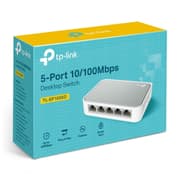 TP-Link TL-SF1005D 5 Port 10/100 Mbps Fast Ethernet Switch Desktop Ethernet Splitter Ethernet Hub Plug & Play Fanless Quiet Desktop Design Green Technology Unmanaged product image