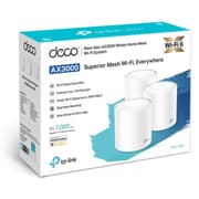 TP-LINK Deco DX60 AX3000 Wi-Fi 6 AX3000 Whole-Home Mesh Wi-Fi System Cover up to 7000 Sq Ft up to 150+ Devices (3-Pack) product image