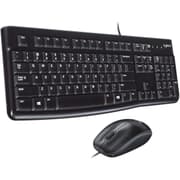 Logitech MK120 Desktop Wire Kit ( Keyboard and Mouse ) USB Arabic / English - Black product image