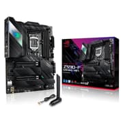 ASUS, ROG STRIX Z590-F GAMING WIFI 6E Intel Z590 PCIe 4.0 2.5Gb Ethernet 4x M.2 slots USB 3.2 Gen 2x2 USB Type-C Aura Sync RGB product image