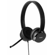 Lenovo 100 Stereo Analog Headset USB 180° Boom Microphone Memory-Foam Earcups - Black product image