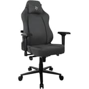 Arozzi Primo Premium Woven Fabric Gaming/Office Chair Built in Lumbar Support Chair - Black w/ Grey Logo product image