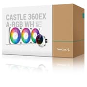 DEEPCOOL Castle 360EX A-RGB AIO Liquid Cooler Anti-Leak Technology - White product image