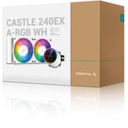 DEEPCOOL Castle 240EX A-RGB AIO Liquid Cooler Anti-Leak Technology - White product image