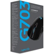 Logitech G703 Lightspeed Wireless w/ Hero 25K Sensor Lightsync RGB Lightweight 95G+10G Optional - Black product image