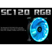 Xigmatek SC120 RGB LED 120mm (4 Pin) Fan Cooler product image