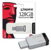 Kingston 128GB DT50 USB 3.1 Gen 1 Flash Drive (Black) product image