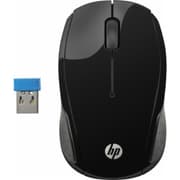 HP 200 USB Wireless Mouse with 1000 DPI Optical Sensor 2.4 GHz Wireless Cconnectivity Ambidextrous Design - Black product image