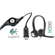 Logitech H390 Wired Headset w/ Noise-Cancelling Microphone USB In-Line Controls PC/Mac/Laptop - Black product image