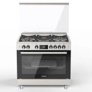 ويرلبول طباخ غاز 90 سم أمان كامل ستانلس ستيل موديل WR90 GGF 33229 product image