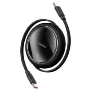 بيسوس كيبل قابل للسحب يو اس بي-سي 100 واط اسود product image