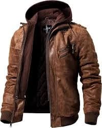 Men's Leather Moto Jacket product thumbnail 2