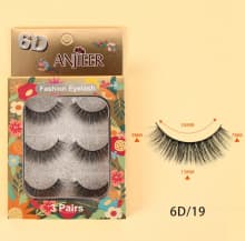 Anjieer Fashion Eyelash 3pairs 6D product thumbnail 7