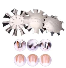 Nail Art Tools Set French nail art plastic steel plate model 18 French sticker crystal nail making templates product thumbnail 7
