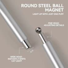 2 In 1 Nail Cat Eye Magnet And Super Strong Magnetic Ball Purple Pink Aluminum Anti-Mistouch Salon Home Manicure DIY Nail Tool product thumbnail 9