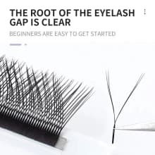 NATUHANA YY Shape Eyelash Extensions CD Curl Black product thumbnail 3
