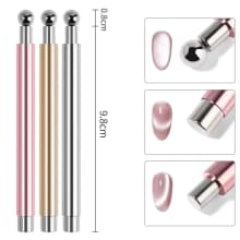 2 In 1 Nail Cat Eye Magnet And Super Strong Magnetic Ball Purple Pink Aluminum Anti-Mistouch Salon Home Manicure DIY Nail Tool product thumbnail 11