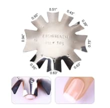 Nail Art Tools Set French nail art plastic steel plate model 18 French sticker crystal nail making templates product thumbnail 13