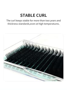 NATUHANA 16Rows Matte Black Natural Soft False Eyelashes product thumbnail 4