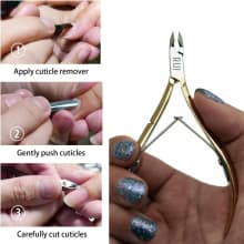 Gold Cuticle Nipper Manicure Pedicure Tools product thumbnail 12