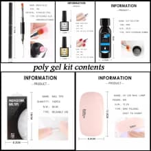 packge  HS poly gel 15 ML 2 colors product thumbnail 30