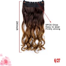 5clip in extension ombre hair product thumbnail 2