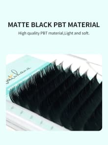 NATUHANA 16Rows Matte Black Natural Soft False Eyelashes product thumbnail 2