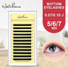 NATUHANA Bottom Eyelash Extension Soft Under Eyelashes J Curl 5-7 Mix product thumbnail 12