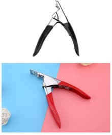 Manicure slotted clippers U-shaped DIY French nail extension trimming nail clippers tools product thumbnail 3
