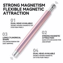 2 In 1 Nail Cat Eye Magnet And Super Strong Magnetic Ball Purple Pink Aluminum Anti-Mistouch Salon Home Manicure DIY Nail Tool product thumbnail 8