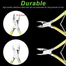 Gold Cuticle Nipper Manicure Pedicure Tools product thumbnail 7
