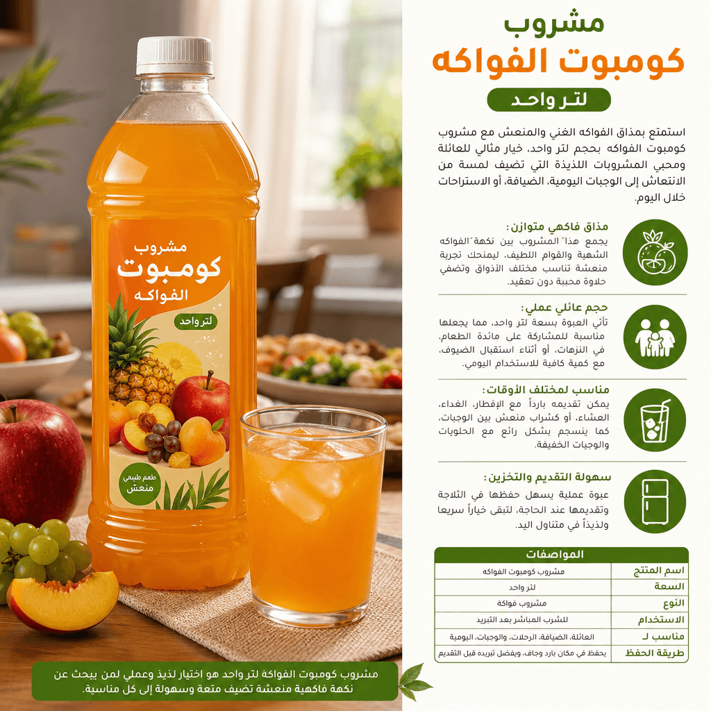 Fruit Compote Drink 1 Liter
