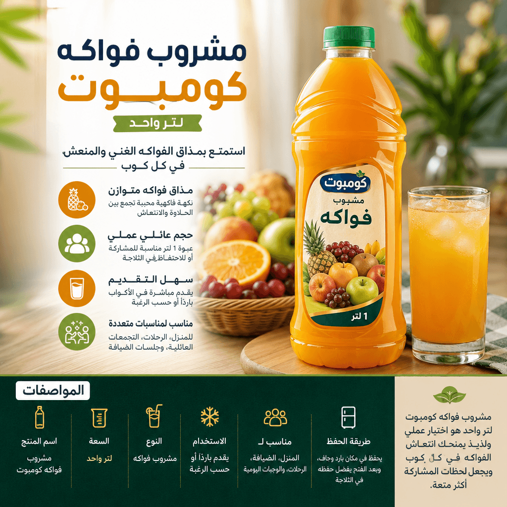 1L Compote Fruit Drink