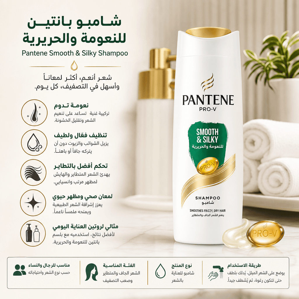 Pantene Smooth & Silky Shampoo