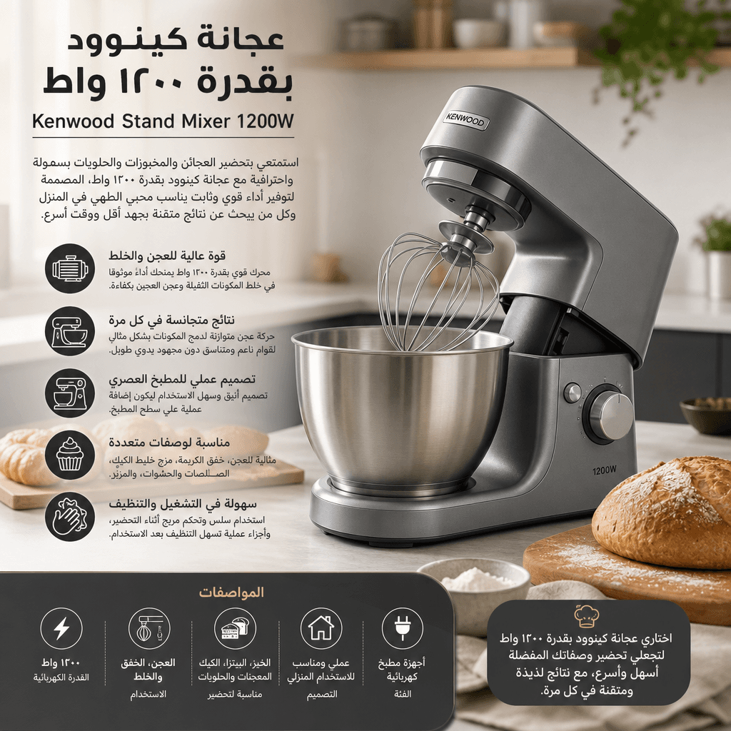 Kenwood Stand Mixer 1200W